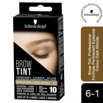 Перманентная краска для бровей Schwarzkopf 6-1 Темно-русый 10 мл, Brow Tint