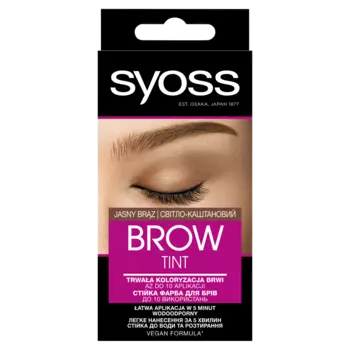 Перманентная краска для бровей светло-коричневый Syoss Brow Tint, 1 упаковка