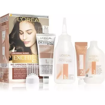 Перманентная краска для волос L'Oreal Paris Excellence Universal Nudes оттенок 3U 1 шт L’Oreal Paris