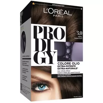 Перманентная краска Prodigy без аммиака 3.0 Kohl темно-коричневый, L'Oreal
