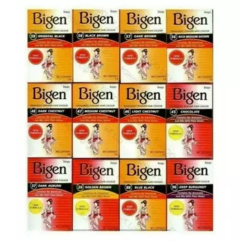 Перманентная порошковая краска для волос Bigen — без аммиака, Bigben