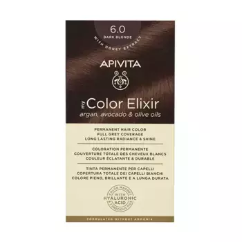 Перманентное окрашивание My Color Elixir Apivita, цвет dark blonde
