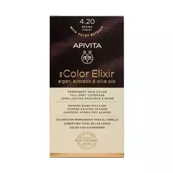 Перманентное окрашивание My Color Elixir Apivita, цвет brown violet