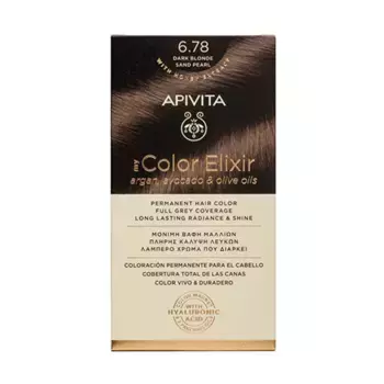 Перманентное окрашивание My Color Elixir Apivita, цвет dark blonde sand pearl