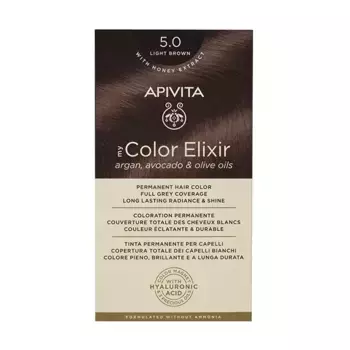 Перманентное окрашивание My Color Elixir Apivita, цвет light brown