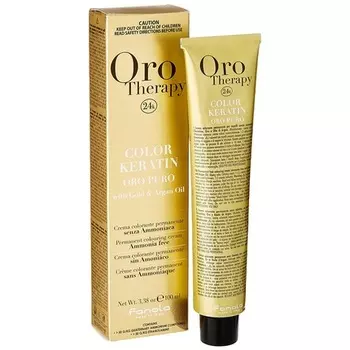 Перманентный красящий крем Orotherapy 7.4 Медный блондин 100 мл, Fanola