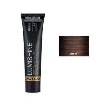 Перманентный крем | Стойкая краска для волос - цвет 5NW натуральный теплый русый 74мл Joico Lumishine