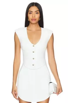 Перрен топ Amanda Uprichard, белый