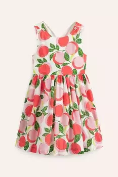 Персиковое платье с крестом на спине Boden, оранжевый