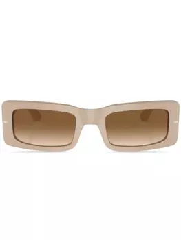 Persol Francis rectangle-frame sunglasses, коричневый