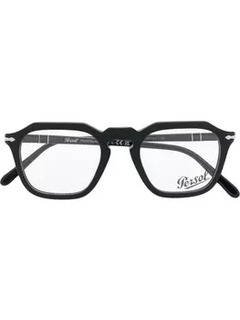 Persol очки в геометричной оправе, черный