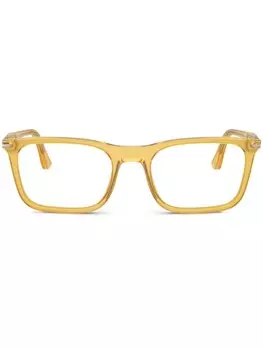 Persol очки в прозрачной оправе, желтый