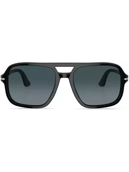 Persol pilot-frame sunglasses, черный