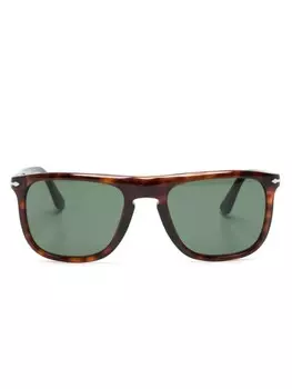 Persol солнцезащитные очки-пилоты черепаховой расцветки, коричневый