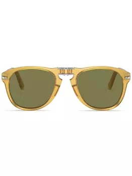 Persol солнцезащитные очки Steve McQueen в круглой оправе, желтый