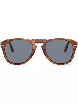 Persol солнцезащитные очки Steve McQueen в круглой оправе, коричневый