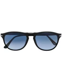 Persol солнцезащитные очки в геометричной оправе, черный