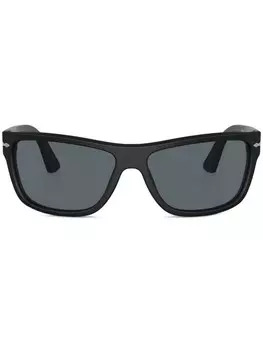 Persol солнцезащитные очки в геометричной оправе, черный
