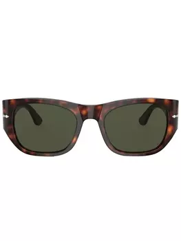 Persol солнцезащитные очки в оправе черепаховой расцветки, зеленый