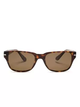 Persol солнцезащитные очки в оправе черепаховой расцветки, коричневый