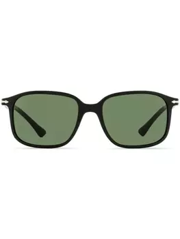 Persol солнцезащитные очки в прямоугольной оправе, черный