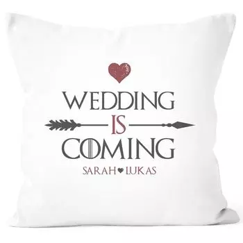 Персонализированная подушка, приглашение на свадьбу, сохранение даты, имя, дата, персонализируемый чехол на подушку SpecialMe, белый, универсальный размер