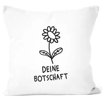 Персонализированный чехол для подушки с цветами и надписью персонализированные подарки ко Дню матери SpecialMe персонализированный белый 40см x 40см