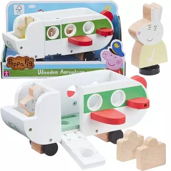 Персонаж Свинка Пеппа Деревянный самолетик с фигуркой Cicaboom S.R.L.