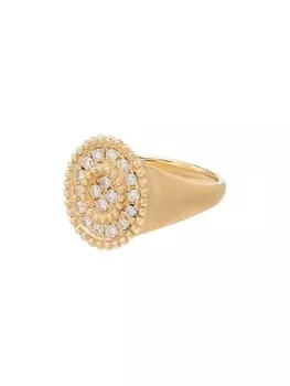 Перстень из желтого золота с бриллиантами Kimai, золотой