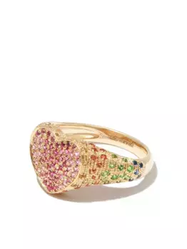 Перстень из желтого золота с бриллиантами Yvonne Lon, желтый