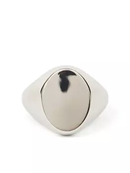 Перстень с печаткой MM6 Maison Margiela, серебряный