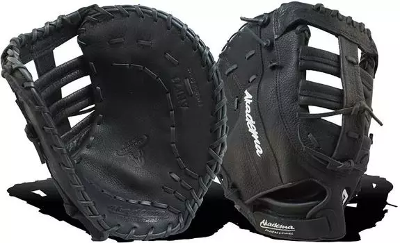 Первая базовая перчатка Akadema 12,5 дюйма серии Fastpitch, черный
