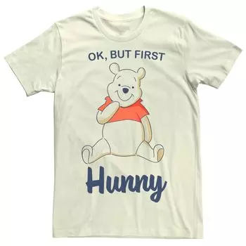 Первая мужская футболка с рисунком Disney's Winnie The Pooh Hunny Licensed Character
