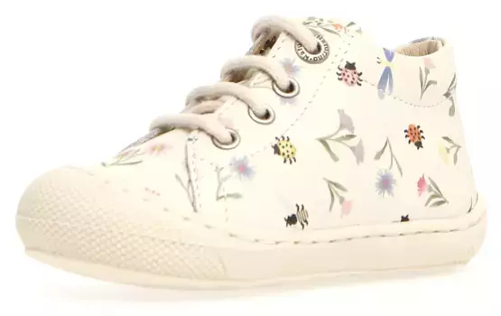 Первая прогулочная обувь Naturino "NATURINO COCOON Countryside", с модным принтом, повседневная обувь, полуботинки, туфли на шнуровке, цвет Weiss Countryside