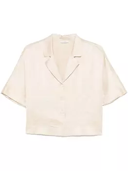 Peserico атласная рубашка, нейтральный