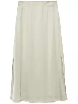 Peserico атласная юбка миди, зеленый