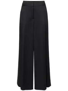 Peserico атласные брюки палаццо, черный