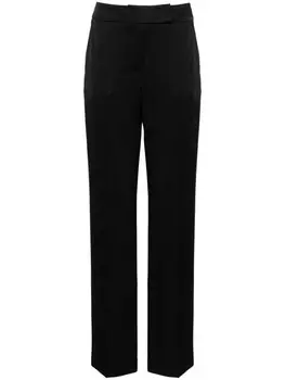 Peserico атласные брюки прямого кроя, черный