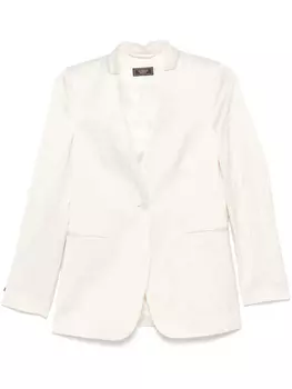 Peserico атласный пиджак, белый