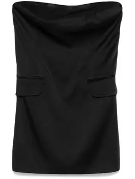 Peserico атласный топ, черный