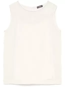 Peserico блузка с круглым вырезом, нейтральный