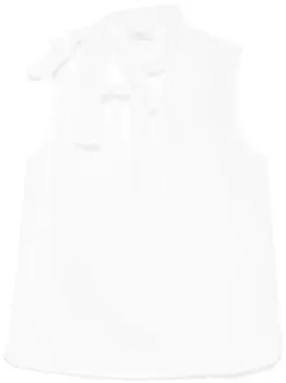 Peserico блузка с завязками, белый