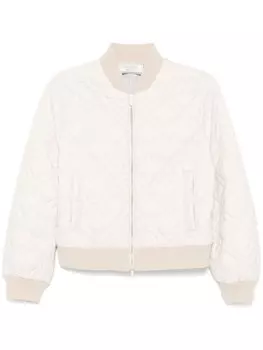 Peserico бомбер-пуховик, нейтральный цвет
