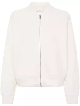 Peserico бомбер с эффектом металлик, нейтральный цвет