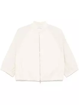 Peserico бомбер с люрексом, нейтральный