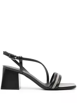 Peserico босоножки на каблуке, черный