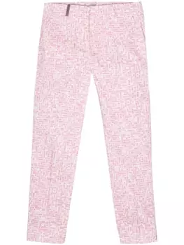 Peserico брюки 4718 строгого кроя, розовый