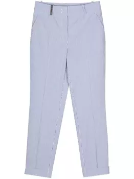 Peserico брюки 4718 строгого кроя, синий