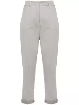 Peserico брюки из твила, серый