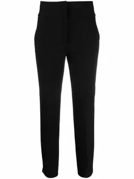 Peserico брюки кроя слим с завышенной талией, черный